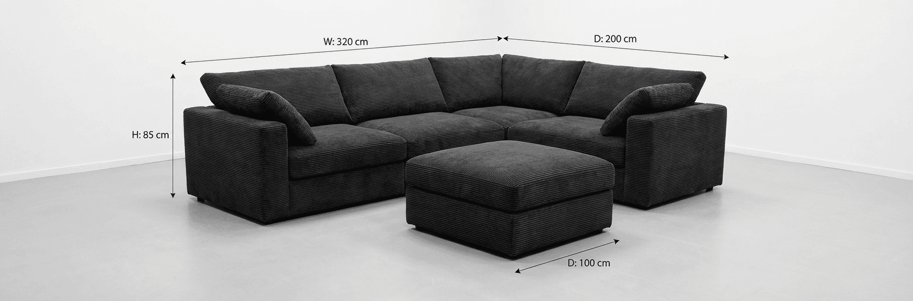 Sofa Air size guide